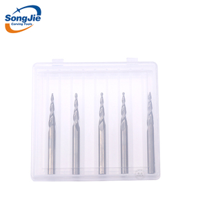 Tùy chỉnh hợp kim phay cắt nhà máy hình nón bóng mũi cuối máy xay vonfram CNC phay cacbua cuối nhà máy cắt - Product Image 6