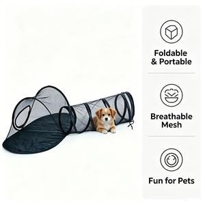 Pet Tunnel Cat Tunnel Dog Tunnel Outdoor Cat <b>Enclosure</b> Catio Mesh Cat Tunnel <b>Enclosure</b> Foldable Pet Tunnel Tent Backyard Play - Product Image 3