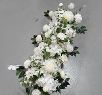 Künstliche Blumenkugel Langer Blumenstrauß Tisch- und Gangdekoration für Hochzeitsbühne Hintergrund Bogen Dekoration