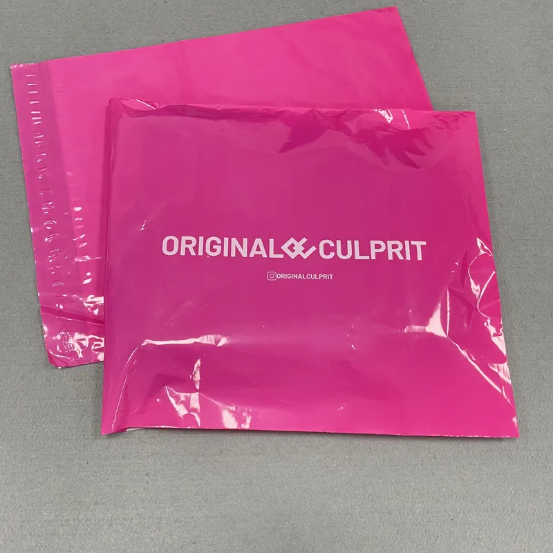 Design personalizado Pink Poly Mailer Sacos De Correio Embalagem Roupas Logotipo Impressão À Prova D 'Água Plástico Envio Mailing Bags Plástico
