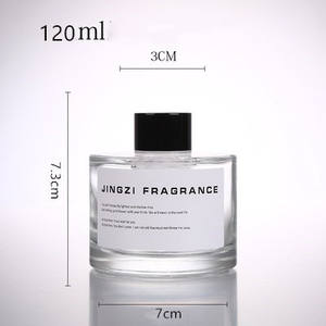 Bouteille en verre ronde transparente pour diffuseur de parfum, 50ml, 100ml, 120ml, 200ml, avec logo personnalisé 2026 - Product Image 5