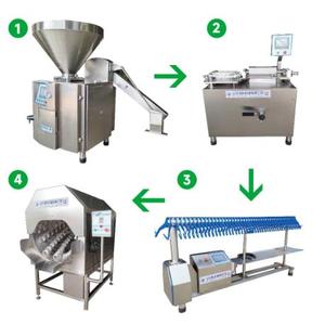 Giá máy làm xúc xích gà công nghiệp 1-10 tấn/ngày, máy xay thịt đông lạnh (khí nén/thủy lực/điện chân không) - Product Image 5