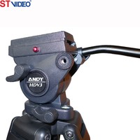 Trépied d'appareil photo numérique vidéo de support de prise de vue en alliage d'aluminium de qualité diffusion