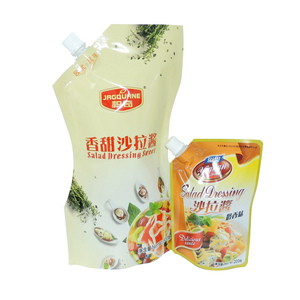 Pochette souple personnalisée avec bec verseur, emballage alimentaire en plastique de qualité alimentaire pour vinaigrette, sauce et condiment - Product Image 2