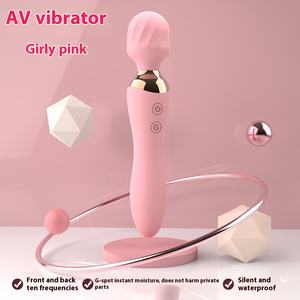 Équipement de sexe adulte de gode de <span class=keywords><strong>vibro</strong></span> d'<span class=keywords><strong>USB</strong></span> de Double-tête des femmes avec la conversion de fréquence de chauffage pour la vente en gros - Product Image 3