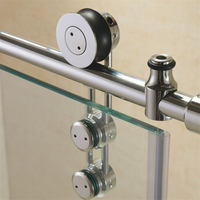 CBMMart Chine fournisseur usine Portes de douche de salle de bain personnalisées Verre trempé avec poignées en acier inoxydable Accessoires étanches