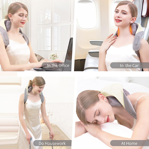 Wireless Neck and Shoulder <strong>Massager</strong> Kneading Shiatsu Neck and <strong>Back</strong> <strong>Massager</strong> with Soothing Heat for Pain Relief Deep Tissue - Product Image 5