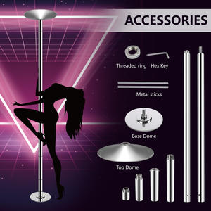 ダンスポールスチールチューブ回転可能高さ調節可能プロフェッショナルポータブルダンスポール家庭用取り外し可能 - Product Image 6