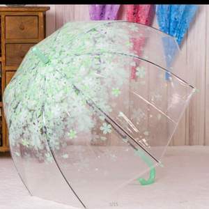 ร่มกันฝนทรงฟองสบู่ดีไซน์ตรง ด้ามจับพลาสติกใสลายดอกไม้ทันสมัยสำหรับผู้หญิง ขายส่ง เหมาะสำหรับเป็นของขวัญทางธุรกิจสำหรับผู้ใหญ่ - Product Image 6