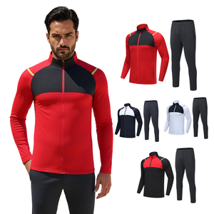 Chándal personalizado de suministro de fábrica con juego de jogging de rayas laterales para entrenamiento diario y eventos deportivos al aire libre - Product Image 5