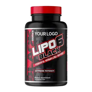 ยาลดความอ้วนยาลดน้ำหนัก LIPO6ออร์แกนิกสีดำฉลากส่วนตัว