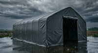 Tente à structure métallique grande et personnalisable, imperméable et durable, abri extérieur pour chantier et stockage