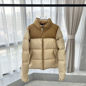 <b>Women</b> Two Tone Puffer <b>Jacket</b> Winter Down Coat Short Insulated <b>Jacket</b> Warm <b>Lightweight</b> - Product Image 1