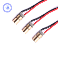 Module de Diode Laser de lumière à points rouges, 6mm 5V 650nm 5mW de qualité Non industrielle, 2 pièces