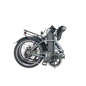 Bicicleta Eléctrica Urbana con Asistencia de Pedaleo Inteligente, Freno Mecánico, Suspensión Delantera, Batería de 36V13Ah, Shimano 7 Velocidades, Neumático de 20 Pulgadas, Stock de la UE - Product Image 3