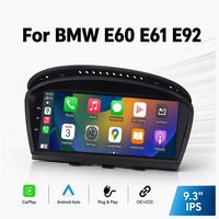Sistema Multimedia Inalámbrico con Pantalla Táctil CarPlay y Android Auto para BMW Serie 3/5 E60-E63/E90-E92, Montaje en el Tablero, Manos Libres