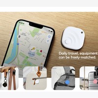 Traceur GPS Android double système AirTag avec contrôle vocal et application pour retrouver bagages, portefeuille et cartes