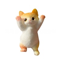 Chat lève la main en peluche Simulation de chat serre et apaise chat Squishy mignon Squishy Taba Squishy Tpr jouet