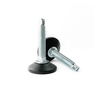 High Quality Carbon Steel Galvanized Machine Leveling Feet For Furniture And Exhibition Customized Screw
