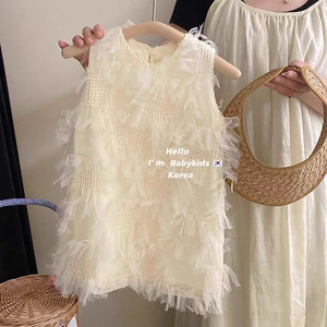 Child Star Circle Girls Sleeveless Vest Dress Breathable Fairy Style Summer Dress - Product Image 2