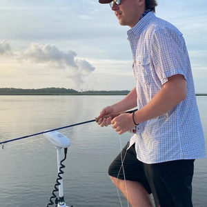 Pestle Performance Camohunting Reflective Velcro pockets Full button <b>Extra</b> <b>large</b> Man hawaiian fish button down fishing shirt - Product Image 1