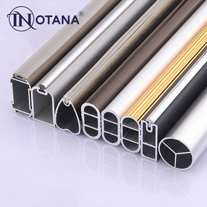 Perfiles de muebles de aluminio para herrajes de brida de montaje de armario y ropa colgante Tubo de aleación de aluminio doblado de corte personalizado - Product Image 3