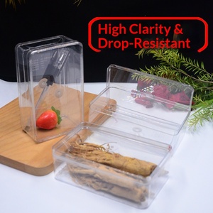 Boîte en plastique personnalisée ODM pour biscuits, boîte de présentation rectangulaire pour fraises, boîte en plastique transparente pour bonbons et aliments médicinaux - Product Image 3