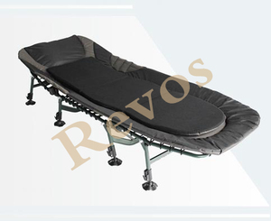 Cama plegable de aluminio para acampar, cojín acolchado suave y cómodo para <span class=keywords><strong>pesca</strong></span> de carpa - Product Image 1