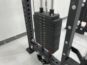 ดงลี่ DLR14 แร็คพาวเวอร์พร้อมสายเคเบิลครอสโอเวอร์ ระบบมัลติพูลเลย์ เครื่องออกกำลังกายแบบติดผนัง แร็คสควอทสำหรับบริหารหน้าอก/แขน รับน้ำหนักได้ 80 กก.*2 - Product Image 5