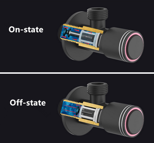 Van Góc Bằng Thép Không Gỉ Với Nút Nhấn Bộ Lọc G1/2 Van DừNg Gắn Tường Điều Khiển Nước Phụ Kiện Vòi Phòng Tắm - Product Image 5