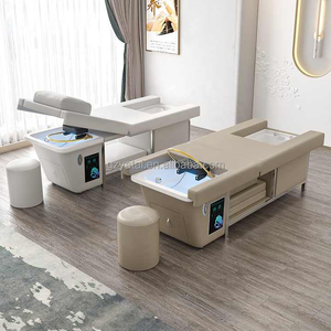 كرسي شامبو علاجي للشعر من YATA IThai بتصميم عصري للاستخدام في الصالونات وصالات الرياضة، مصنوع من الجلد الصناعي مع دورة مياه بدرجة حرارة ثابتة - Product Image 3