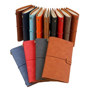 Diario <span class=keywords><strong>de</strong></span> Viaje Retro Recargable, Cuaderno Hecho a Mano con Forro <span class=keywords><strong>de</strong></span> Cuero, A6, con Relieve, Insertos <span class=keywords><strong>de</strong></span> Plástico Elástico para Tomar Notas - Product Image 4