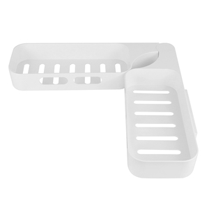 Nhà Máy góc tắm xà phòng Giá có thể gập lại tự dính ABS nhựa góc lưu trữ giá tự dính xoay tường lưu trữ giá - Product Image 5