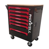 Armoire à outils avec jeu d'outils à main, armoire à outils à 7 tiroirs