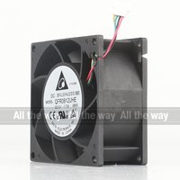 Delta 5V 24V 48V DC 12V 1.70A AC EC 8038 80X80X38MM 8CM PWM Châssis de mesure de vitesse à 4 fils Ventilateur de refroidissement à QFR0812UHE-BB05 violent