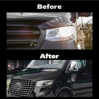 Phares avant LED de remplacement pour Mercedes-Benz Sprinter EU 2018-2023, style projecteur Maybach, avec feux de jour DRL, ensemble de phares améliorés