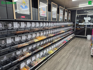 Tùy chỉnh kim loại đứng hiển thị kẹo thực phẩm hữu cơ Kệ siêu thị - Product Image 5