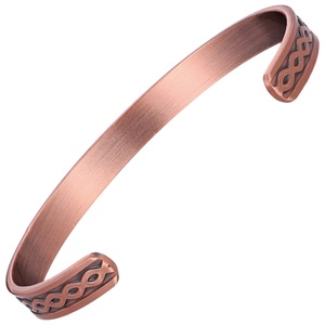 Men Women Pure Copper Magnetic <b>Bracelet</b> Antique Adjustable Cuff Arthritis Relief Healing Energy Jewelry <b>Couple</b> Gift Wholesale - Product Image 2