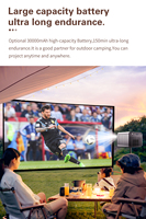 Ventes chaudes /OEM Téléviseur laser portable 3D 4K 1080p Projecteur Android 11.0 2200ANSI Lumens Cinéma maison avec haut-parleurs intégrés