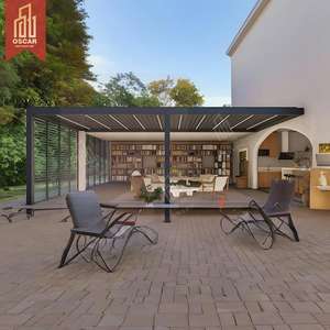 Gazebo à persiennes en aluminium Pergola <span class=keywords><strong>de</strong></span> jardin extérieur imperméable à l'eau Pergola <span class=keywords><strong>de</strong></span> jardin d'abri <span class=keywords><strong>de</strong></span> jardin - Product Image 1
