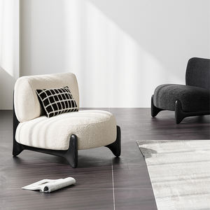 Sillón Reclinable Moderno con Armazón de Madera Maciza y Tapicería para el Hogar, Hotel, Apartamento, Salas de Estar - Product Image 2