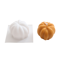 Custom Luxe Siliconen Siliconen Lichaam Verjaardag Hars Siliconen 3d Fruit Pompoen Wax Pot Maken Kaarsvorm Nieuw Voor Kaarsen Maken