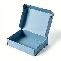 Boîte d'expédition personnalisée bleue pour vêtements, avec votre logo, pour chaussures et vêtements – Offre spéciale