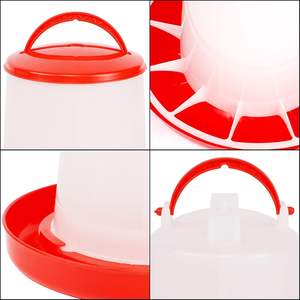 Abreuvoir automatique en plastique grande capacité 1L pour volailles, rouge, pour poulets - Product Image 3