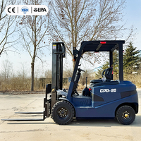Chariot élévateur à palettes électrique mini à bas prix, 2 tonnes, 1,5-5 tonnes, batterie lithium-ion, certifié CE pour l'agriculture