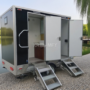 ห้องน้ำเคลื่อนที่สำเร็จรูปแบบพกพา รุ่นปี 2025 DOT VIN ขายดี ปรับแต่งได้ สำหรับใช้งานกลางแจ้ง ห้องน้ำ VIP หรูหรา แบบเดี่ยว - Product Image 4