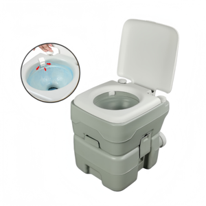 Toilette portable avec <span class=keywords><strong>pompe</strong></span> à piston et chasse d'<span class=keywords><strong>eau</strong></span> en T pour <span class=keywords><strong>camping</strong></span>-<span class=keywords><strong>car</strong></span> et bateau - Product Image 5
