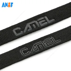 Width 10mm Custom Logo Piping Cord Hot Pressing Nylon Tape Elastic Garment Accessories Webbing Band Sweatproof Watch Band