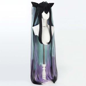 Parrucca Lunga Multicolore GAHC-031 per <span class=keywords><strong>Giochi</strong></span> <span class=keywords><strong>di</strong></span> Ruolo Halloween, NIKKe la Dea della Vittoria, Sirenetta - Product Image 2