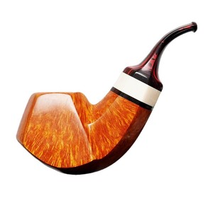 Muxiang Briarwood Pipe Bent Type Handmade Solid Wood Tobacco Pipe for Men - Product Image 5